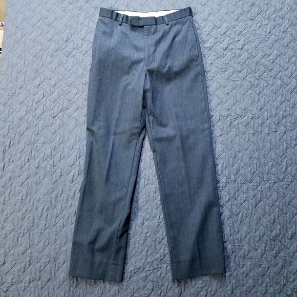 Brooks Brothers 346 Dress Pants Mens 32x32 Gray Madison Fit Flat Front Straight